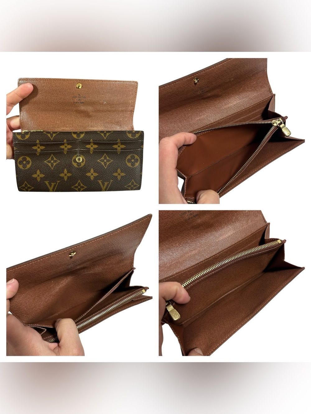 Louis Vuitton Monogram Leather Sarah Wallet on Chain - Picture 6 of 14